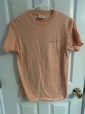 Simply Southern Soft Peach Short Sleeve Logo Tee